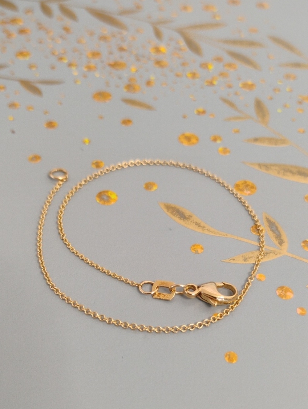 14 K Gold Rolo Chain Bracelet